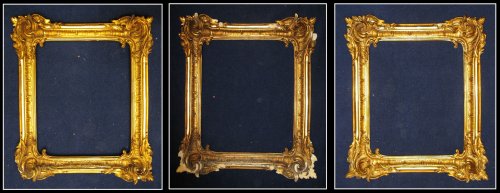 6. Renowacja całkowita. Uzupełnienie ubytków, złocenie w dwóch technikach (połysk i mat), patynowanie